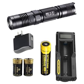 NITECORE P12GT タクティカルライト フラッシュライト Nitecore P12GT LED Flashlight w/ NL183 Battery, UI1 Charger